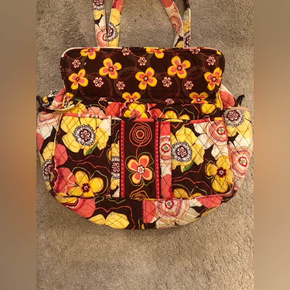 Ver Bradley Duffle style diaper bag with matching changing pad